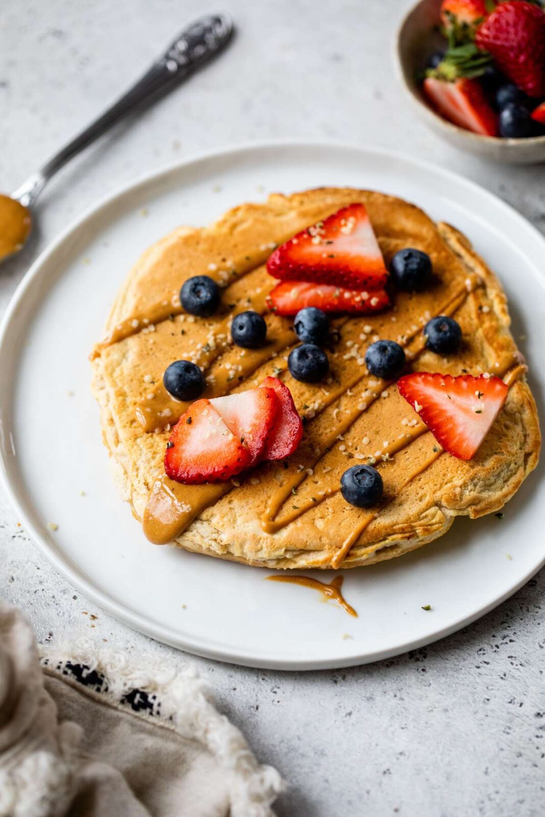 Ridiculously Easy Protein Pancakes with Pancake Mix